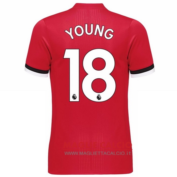 nuova maglietta manchester united 2017-2018 young 18 prima